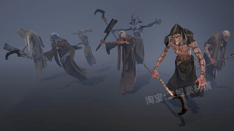图片[5]-Monsters Wraith怪物幽灵动画角色UE5虚幻5.0魔幻游戏NPC死神怪物-cg男孩