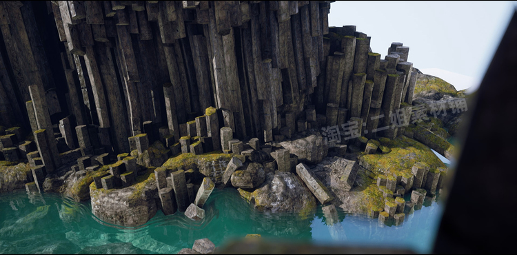 图片[23]-Basalt Columns and Rocks 21 Types AssetKit PBR岩柱UE5虚幻5.1-cg男孩