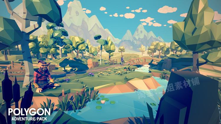图片[7]-POLYGON Adventure Pack多边形冒险幻想主题资产包虚幻角色系统CG-cg男孩
