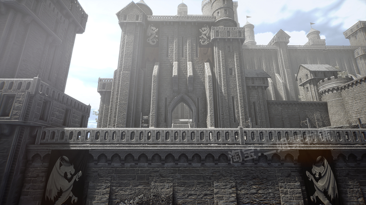 图片[9]-Castle – Village – Town中世纪城堡村庄城镇建筑道具模块化资产-cg男孩