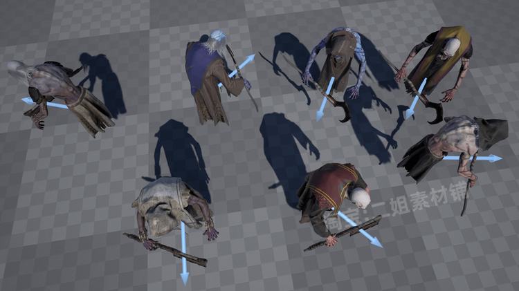 图片[3]-Monsters Wraith怪物幽灵动画角色UE5虚幻5.0魔幻游戏NPC死神怪物-cg男孩