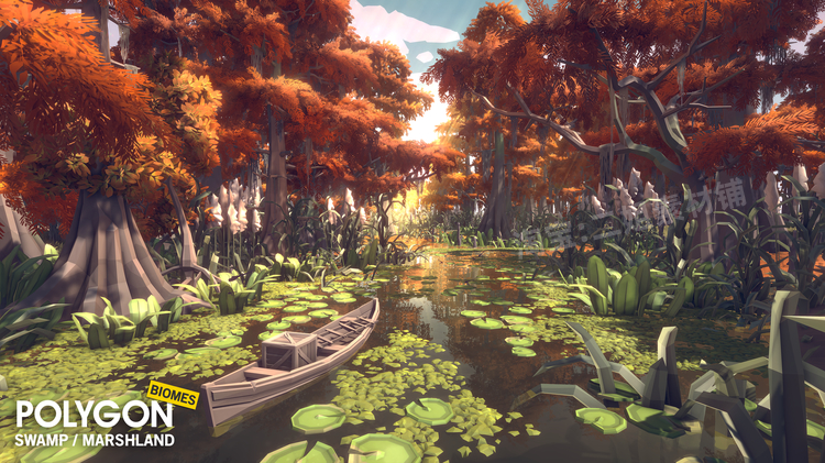 图片[13]-POLYGON Nature Biomes Season One自然生物群落UE4虚幻5卡通资产-cg男孩