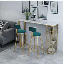 Slender table simple rental narrow square economy bar table against wall Bar Bar Bar high foot 2020 New