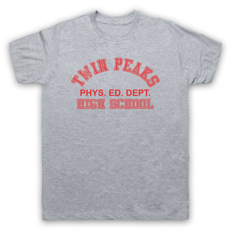 Twin Peaks American Tv Series High School Phys Ed Dept as Worn Pure Cotton T-Shirt