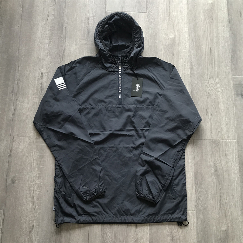 New Arrivals for Spring Australian Version Stussy Tribe Spry Sun Protection Clothing Skin Jacket Half-Zip Hooded Jacket