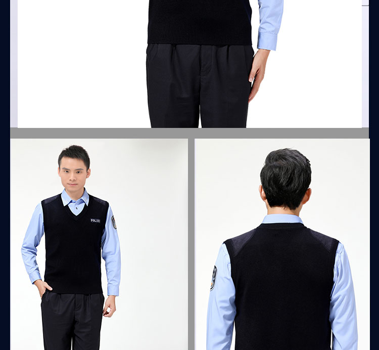 Xác thực mùa thu và mùa đông đan màu xanh cổ tròn áo thun áo len len V cổ chạm đáy áo vest vest áo khoác jean nam