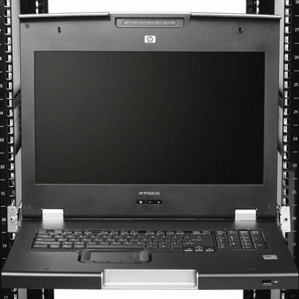 17inch Hp Cabinet Kvm Switch Lcd Display Tft7600 G2 with Power Adapter + Cable