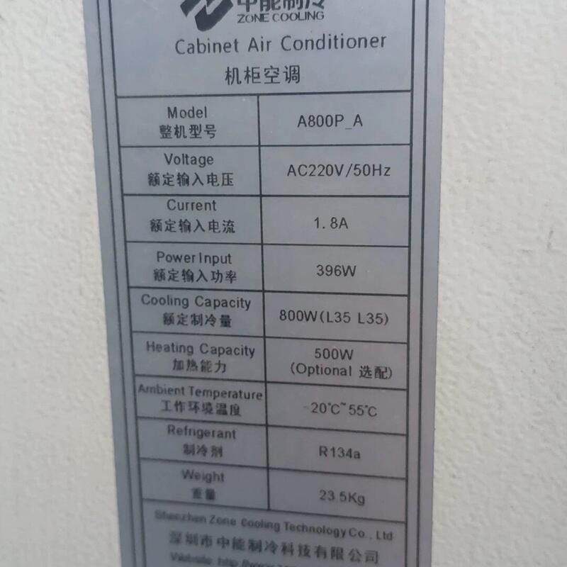 Negotiable Price A800P_A Cabinet Air Conditioner Zhongneng Refrigeration 800W Cooling Ac220V Industrial Equipment Maintenance Negotiable Price A800P_A Cabinet Air Conditioner Zhongneng Refrigeration 800W Cooling Ac220V Industrial Equipment Maintenance