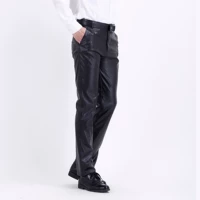 Quần da, quần lửng nam, sửa xe mỏng, đầu bếp thủy sản, quần công sở, chống mài mòn, chống bụi bẩn, chống gió và chống thấm nước - Quần da quần short nam