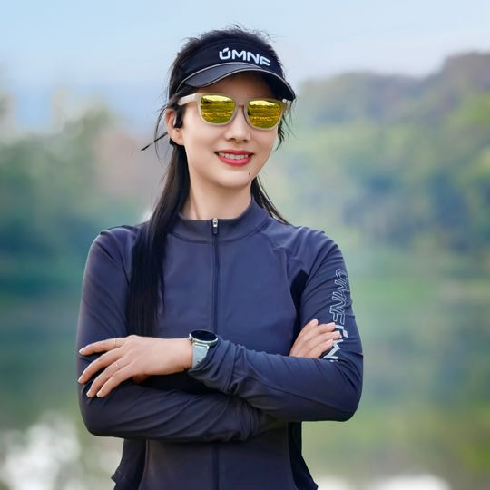 ZK2.0跑步眼镜马拉松越野个性时尚防滑防紫外线路跑骑墨镜