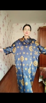 Silk fragrant cloud yarn 55mm heavy satin dress robe ￥1490
