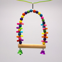 Small and medium-sized parrot swing bird color station frame small pet supplies toy acrylic bite resistance