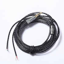 2 M DIY headset repair wire LC-OFC oxygen free copper black transparent fever upgrade line 30*0 05