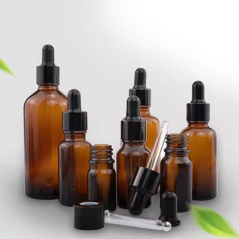 30ml滴管瓶棕色玻璃瓶茶色精油瓶分装空瓶子分装瓶