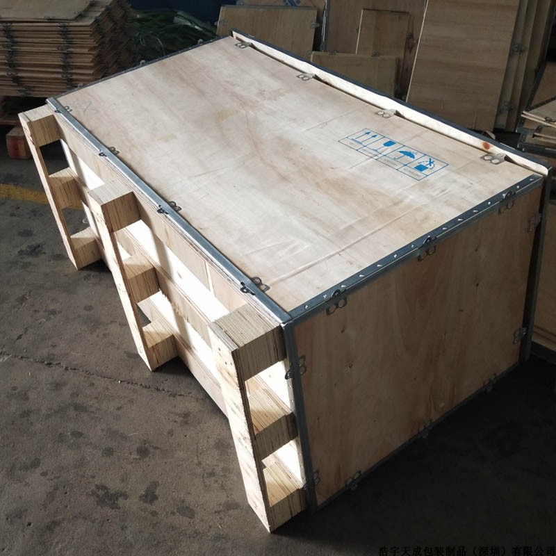 Hộp gỗ tùy chỉnh Xuất khẩu bao bì hộp gỗ miễn phí Logistics hộp gỗ Ván ép hộp gỗ Dây đai thép xuất khẩu Hộp gỗ - Cái hộp thùng gỗ thông