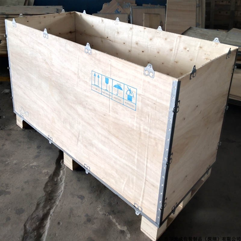 Hộp gỗ tùy chỉnh Xuất khẩu bao bì hộp gỗ miễn phí Logistics hộp gỗ Ván ép hộp gỗ Dây đai thép xuất khẩu Hộp gỗ - Cái hộp thùng gỗ thông