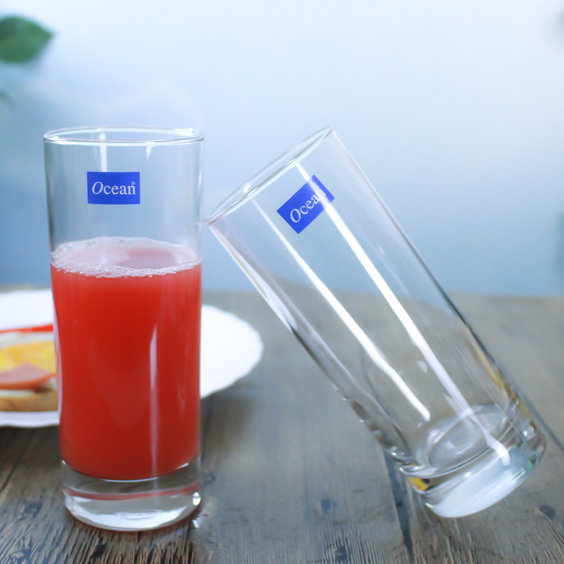 Ocean import lead - free transparent glass cup home straight juice drinks tea cup cup 6 pack