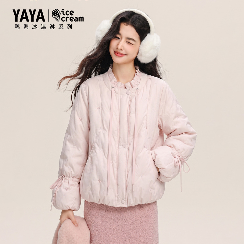 Yaya Duck Duck Ice Cream Series 2026 New 90% down Jacket Women's Winter Fashion Casual Thickened Short Style