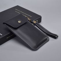 Suitable for Huawei mate40 40pro genuine leather handmade mobile phone cover cow leather protection shell straight insertion liner bag customization