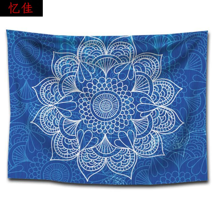 Tấm thảm boho in 3D mandala treo khăn tắm biển chăn phòng ngủ đầu giường khăn trải bàn - Tapestry