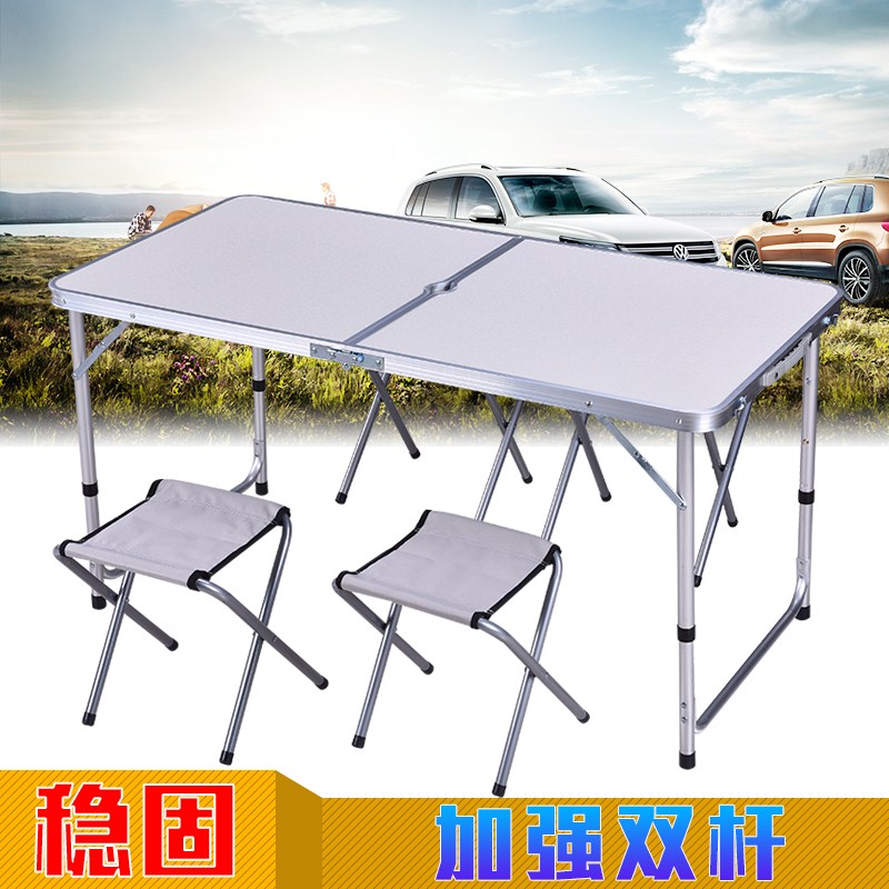 Gian hàng nhỏ kệ đa năng nhựa gian hàng gấp bàn hoạt động bàn vuông nhà ngoài trời tuyên truyền bảng đẩy quảng cáo - Bàn ban hoc sinh dep