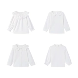 Кукла, осенняя детская демисезонная рубашка для принцессы для девочек, детская одежда, кукольный воротник