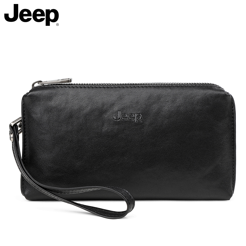 jeep handbag man leather upscale big capacity 2023 new business casual fashion bull leather men's bag-Taobao