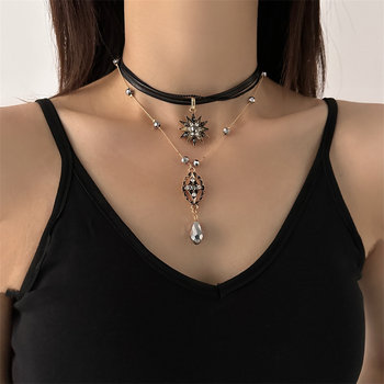 Exotic style retro baroque necklace accessories for women