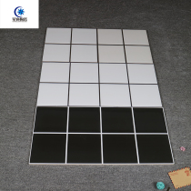 High quality Foshan black white square lattice porcelain 300x600 kitchen toilet wall brick antique brick glaze