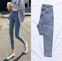 Fall High Waist Jeans Woman slim fit 90% Pants Spring Dress 2022 New slim fit 80% LITTLE FEET PANTS