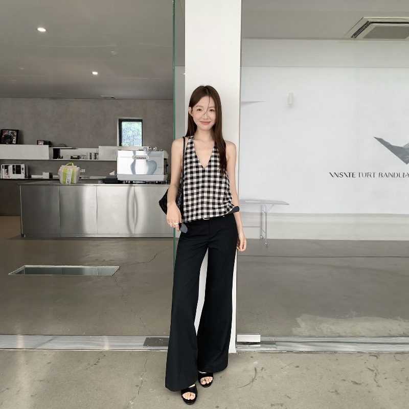 Korean Style Versatile Slimming Flared Long Pants for Women 2026 Summer New High-Waisted Versatile Wide-Leg Casual Trousers P8275 Korean Style Versatile Slimming Flared Long Pants for Women 2026 Summer New High-Waisted Versatile Wide-Leg Casual Trousers P8275