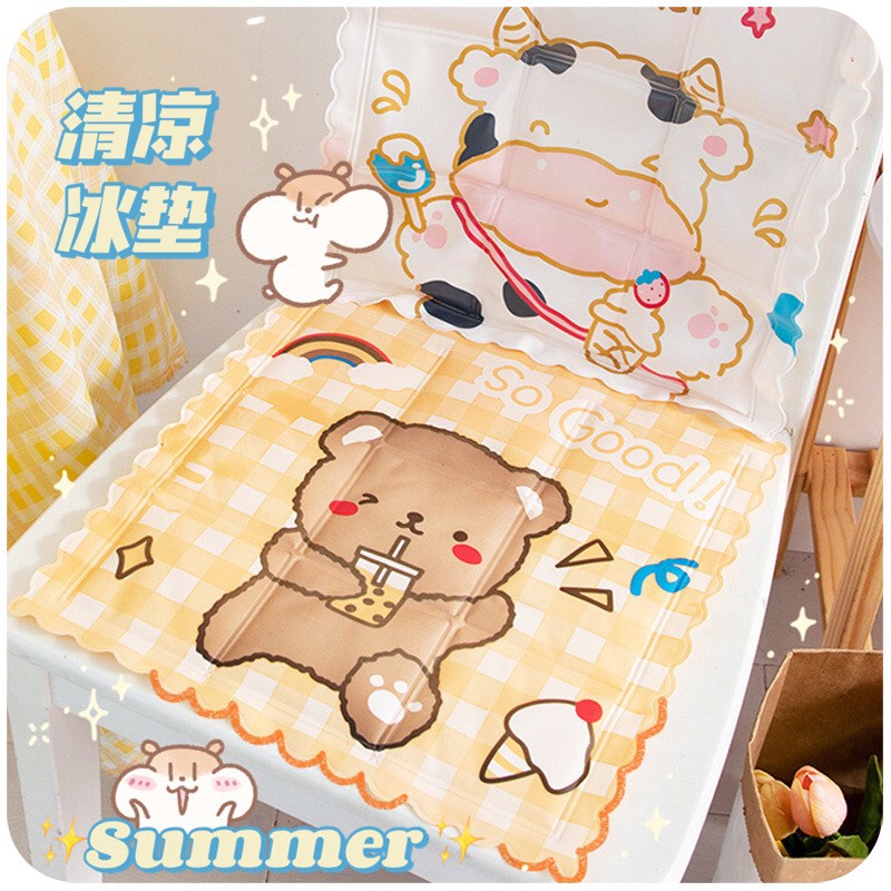 Summer cushion girl butt pain new student cute cartoon office sedentary artifact breathable cool ice cushion