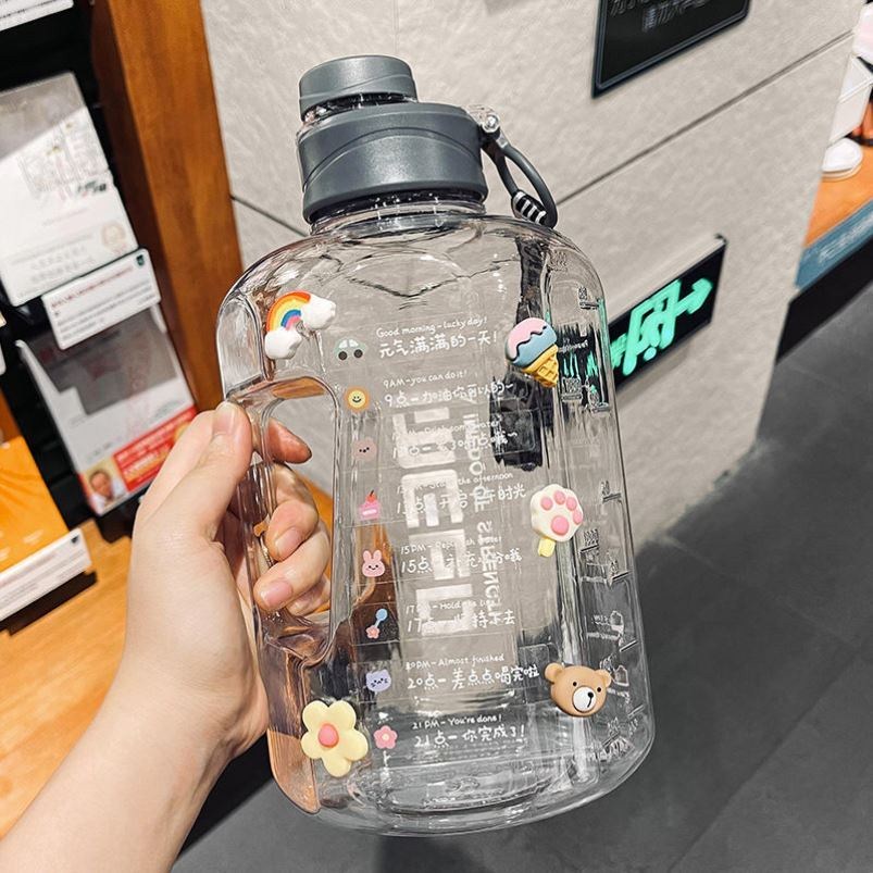 Reminder reminds daily drinking water target time scale of small pier kettle sports weight loss water cup large capacity