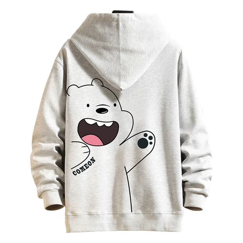 Трендовый демисезонный кардиган, толстовка с капюшоном с капюшоном, спортивная куртка для школьников, свободный крой, большой размер, в корейском стиле