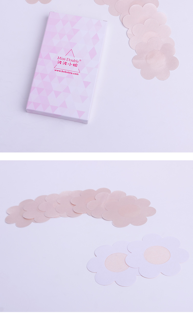 Miss Double Bobo núm vú siêu mỏng dùng một lần chống va chạm nhẹ thoáng khí núm vú quầng vú dán ngực cánh tiên