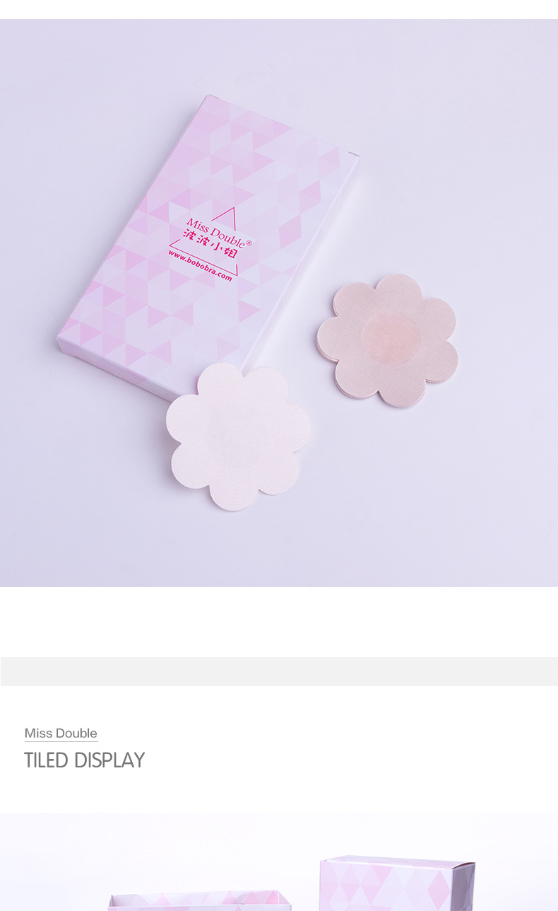 Miss Double Bobo núm vú siêu mỏng dùng một lần chống va chạm nhẹ thoáng khí núm vú quầng vú dán ngực cánh tiên