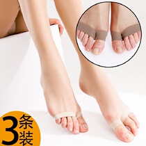 Open-toed pantyhose summer ultra-thin anti-hook silk large size fat mm fish mouth stockings toothless bare leg socks invisible butterfly file