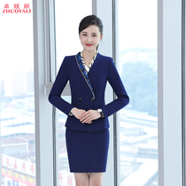 Slim professional suit suit dress autumn and winter hotel front desk beautician jewelry shop overalls stewardess uniform female