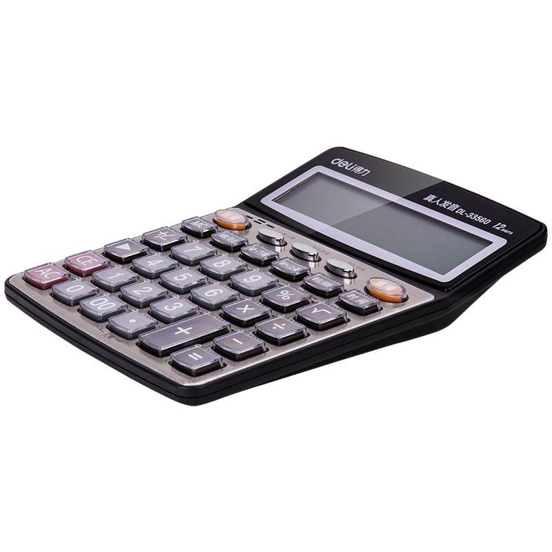 Powerful Calculator for Accounting, Office Use, Commercial Finance, Voice-Enabled, with Sound, Solar-Powered, Multi-Functional, Large Screen, Mechanical Crystal Keys, Personalized Calculator