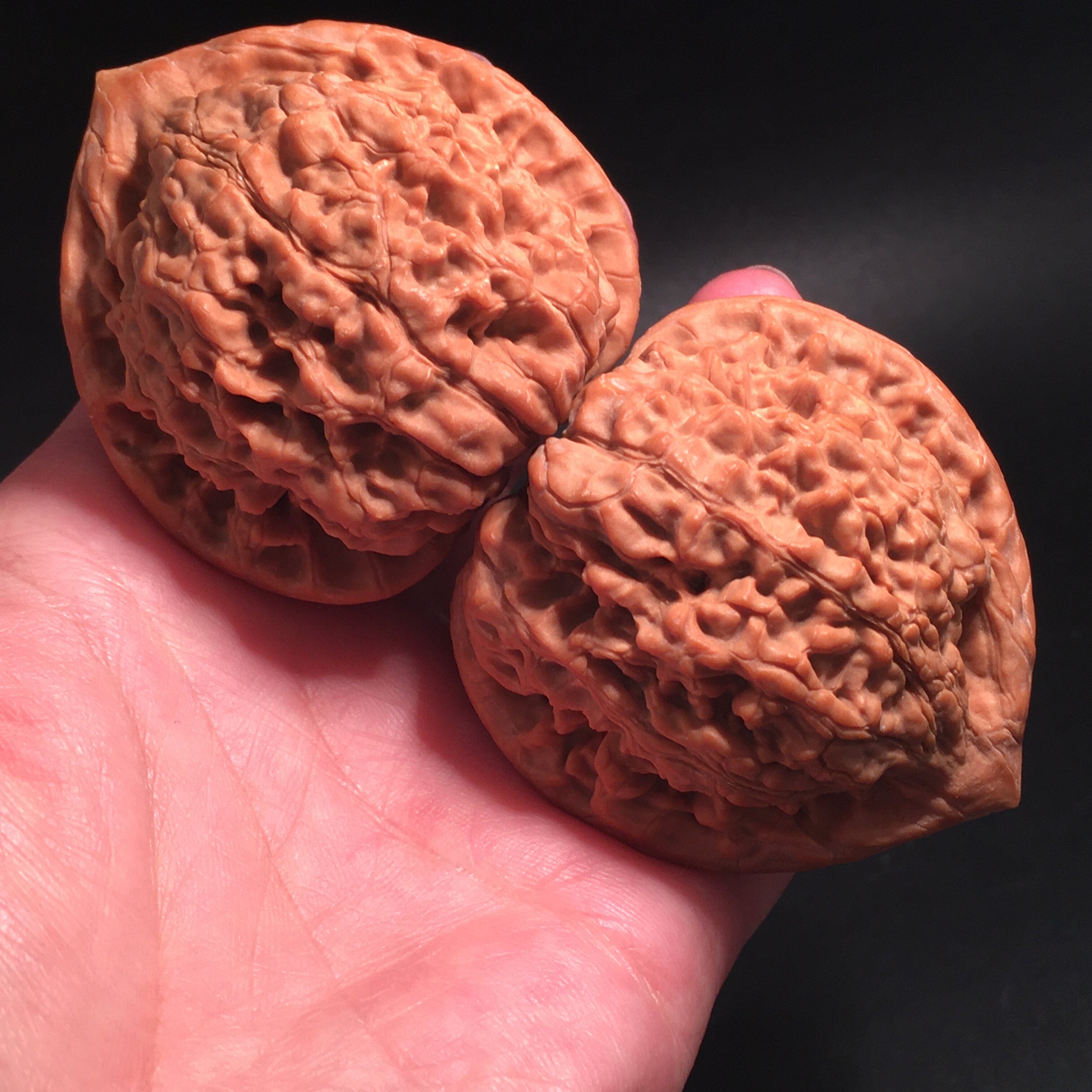 Susuven playing walnut big size handlebar piece big pipe cap Kirin vein