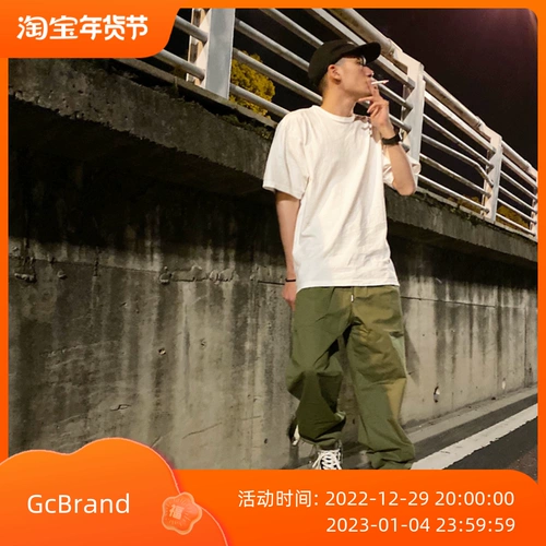 GcBrand БРЮКИ-ЧИНОСЫ 20SS Весенне-летний комбинезон Shawn Yue Зауженные брюки с девятью точками в японском стиле ретро