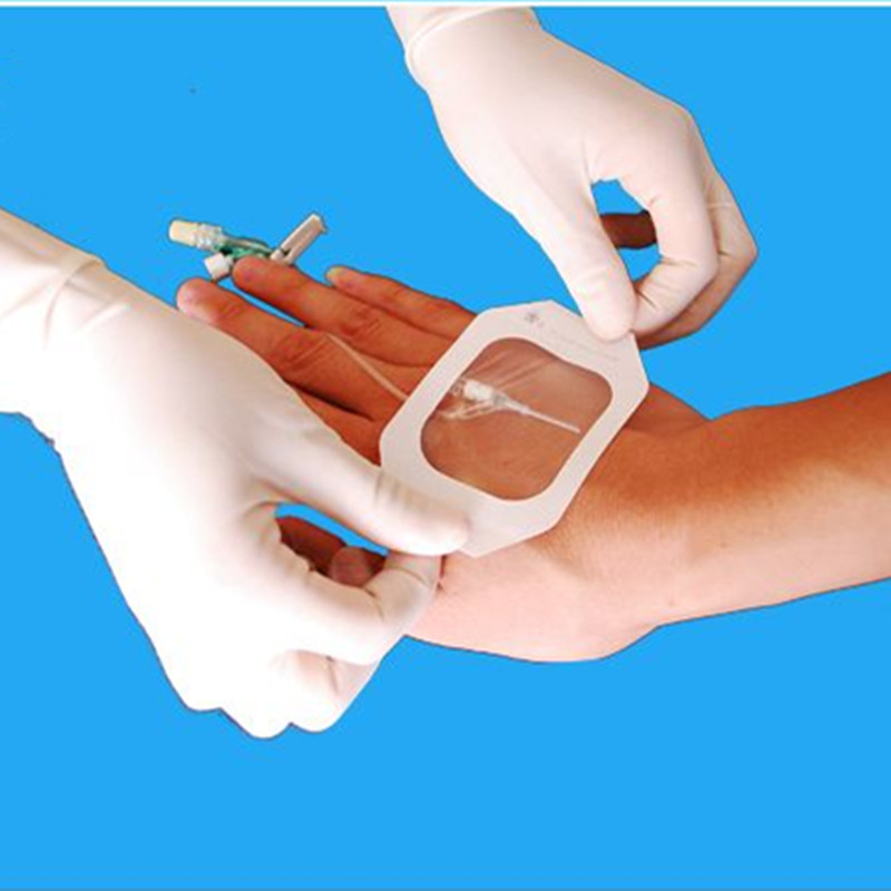 20 pieces PU film paper frame soft tape comfortable wound bath waterproof paste self-adhesive transparent needle tube dressing fixed