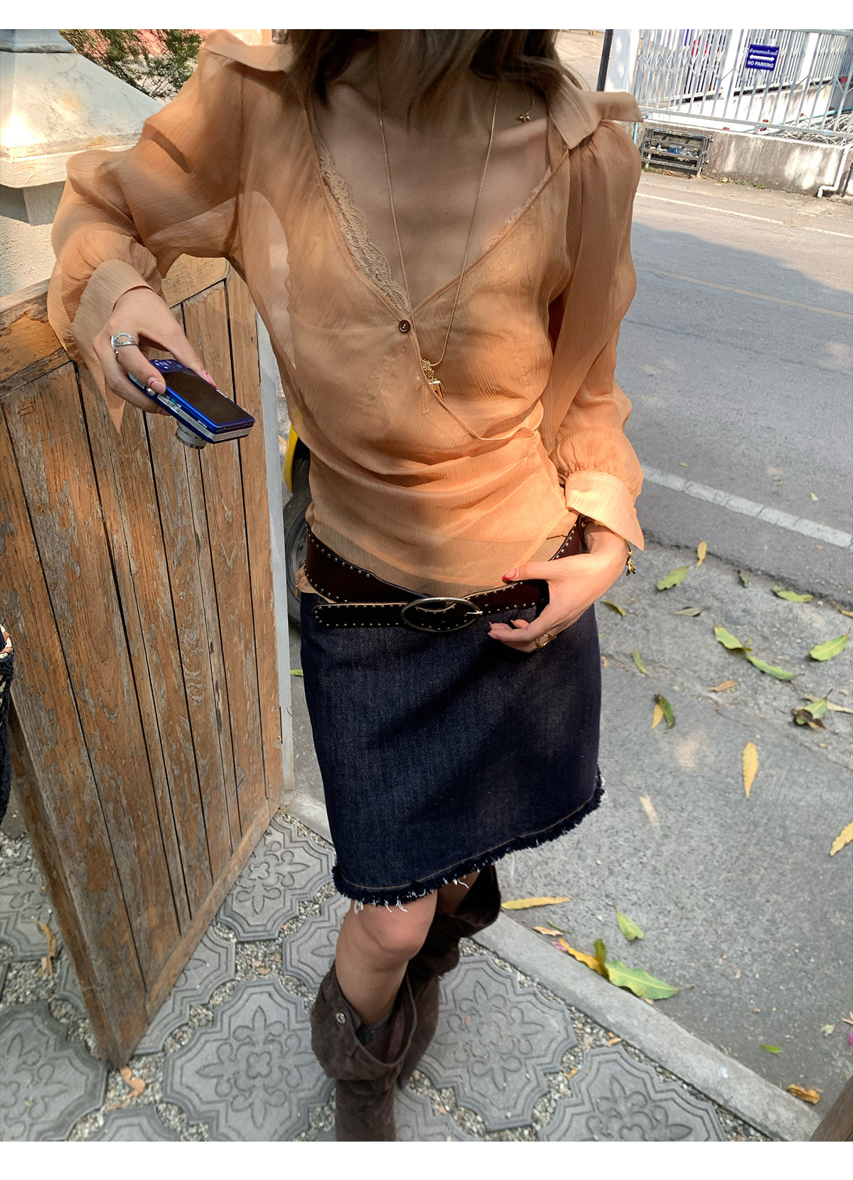 马儿MAR винтажная джинсовая юбка женская летняя с заниженной талией прямая короткая с бахромой стройнящая универсальная