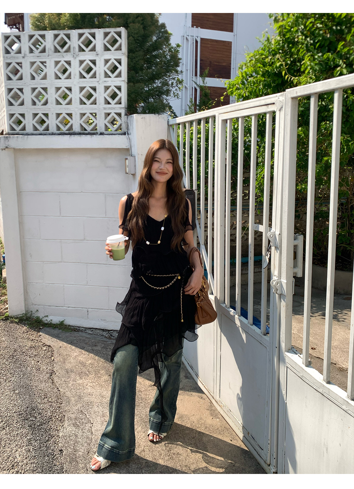 马儿MAR Винтажное платье с V-образным вырезом и оборками, летнее стройнящее короткое платье в курортном стиле для женщин