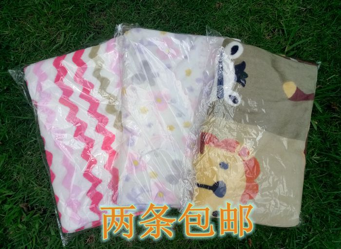 Foreign trade Yudan baby baby blanket flannel small quilt thin section children's blanket cover blanket
