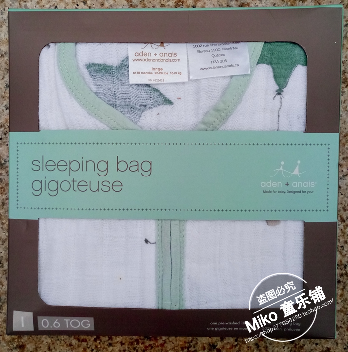 a a baby infant cotton gauze double sleeping bag aa comfortable anti-kick quilt
