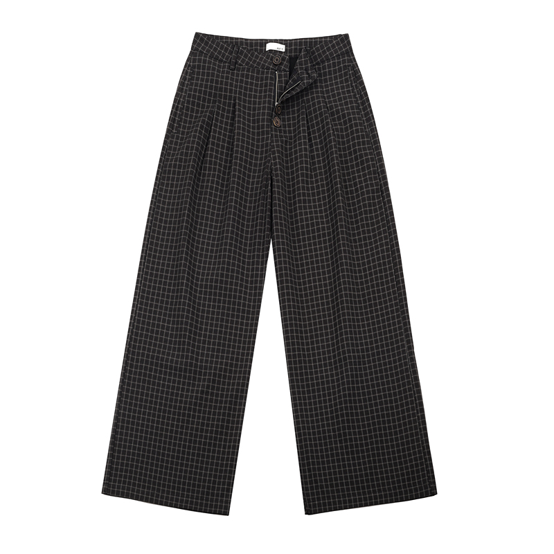 Aftertaste “Drop 12” Plaid Loose-Fitting Dress Pants Aftertaste “Drop 12” Plaid Loose-Fitting Dress Pants