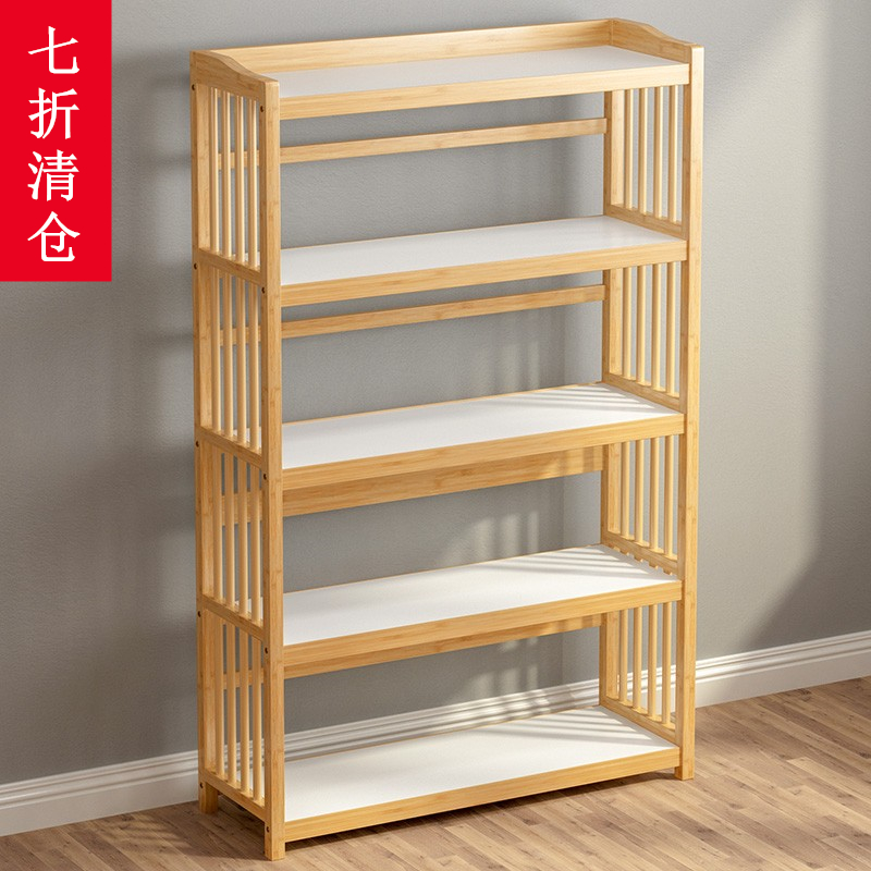 Multilayer children's bookshelves FLOOR SHELVES SMALL SIMPLE BEDROOMS STORAGE FLOOR SHELF SOLID WOOD LIVING ROOM BOOKCASE SHOW SHELF