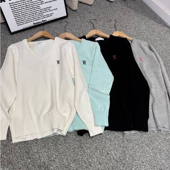 Cotton jk pullover long sleeve embroidered women's autumn and winter college supply sense