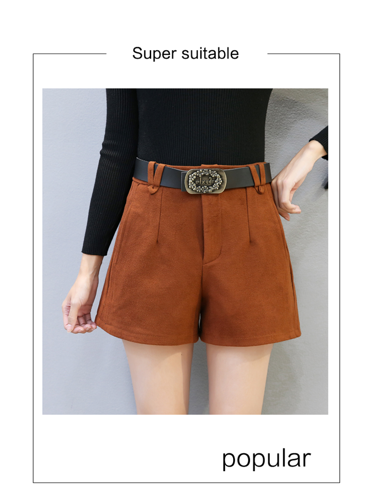 2018 thu đông mới quần short nữ giản dị chất liệu giả cơ sở quần short thời trang nữ quần dài đa năng nóng bỏng quần short jean nữ giá rẻ